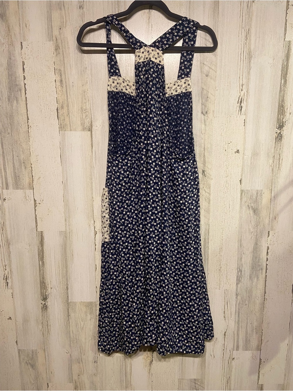NWT April Cornell Ditsy Tulip Artist Pinafore Midi Dress - Picture 5 of 9